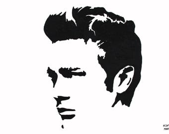 James Dean hand-drawn drawing / painting