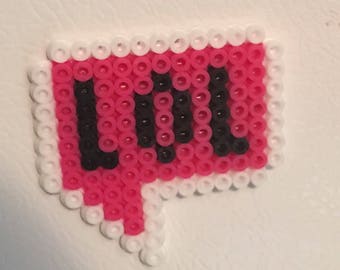 LOL melted beads magnet