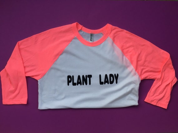PLANT LADY RAGLAN // neon pink