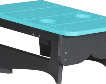 Poly Lumber Outdoor Center Table for 5 Foot Swing in 5 Premium Colors - Amish made in the USA - Model# LUX-PCTA- Free Shipping!