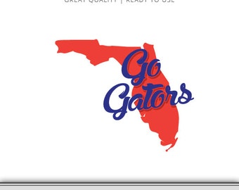Go Gators - Florida Graphic - Digital Download - SVG file - Cut Files - Florida Gators SVG - Vector Art - Ready to Use!