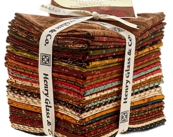 Kim Diehl- "Katie's Cupboard"-Fat Quarter Bundle, for Henry Glass -28 different fat quarters, vintage fabric, stripe fabric.