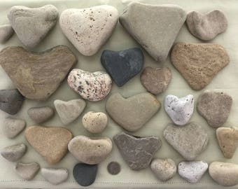 30 Lake Michigan heart shaped beach rocks