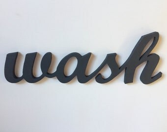 Laundry Sign - Laundry Room Decor - Wash Sign - Rustic Sign - Bathroom Wall Decor - Bathroom Decor - Wood Signs - Rustic Home Decor - Sign