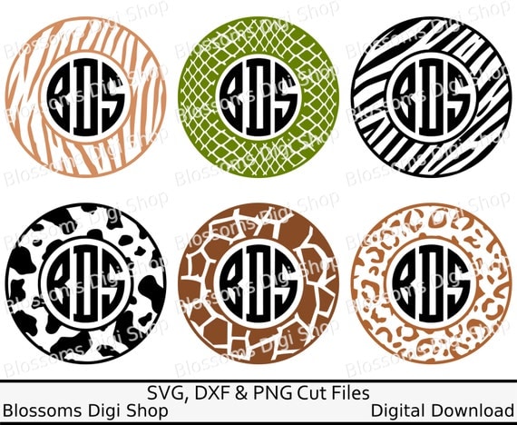 Download Animal print svg monogram circle, digital download, snake ...