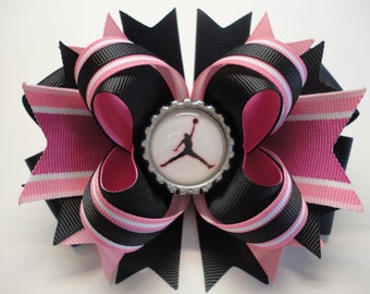 JORDAN JUMPMAN Boutique Stacked Hair Bow W5.0" x L4.5" x H2.0"