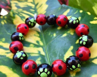 Miraculous Ladybug and Cat Noir Bracelet