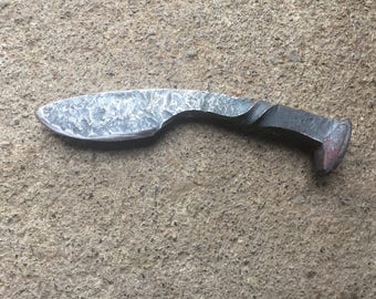 Curved Railroad Spike Knife