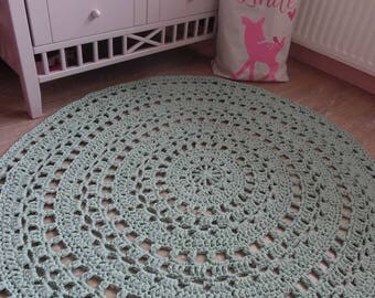 Crochet rug made to order in choice of colours