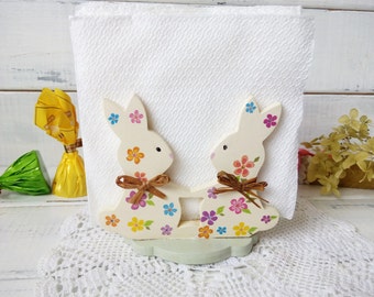 Gift for kids Easter gift for children Housewarming gift Easter bunny Easter décor Wooden Napkin holder Wooden tissue holder Spring décor