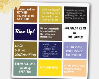 Hamilton Quotes, Hamilton Planner Quotes, Hamilton The Musical Inspired, Hamilton Lyric's, Famous quotes