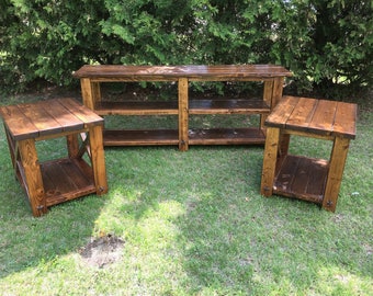 rustic end tables furniture