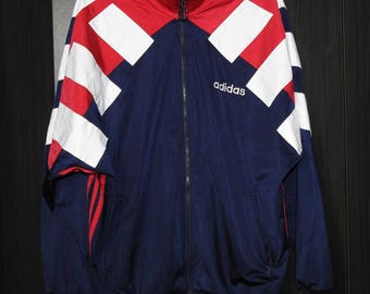 Vintage Adidas Track Jacket 1990s Retro Festival Size (XL-XXL) 198 D9 46/48
