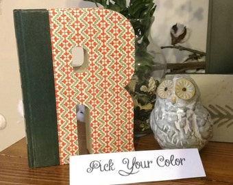 Book Letter R - Custom UpCycled Vintage Readers Digest