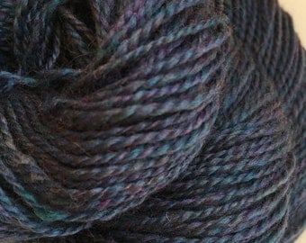 Handspun 2 ply yarn.