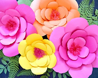 Paper Rose Template Patterns DIY Flower Templates