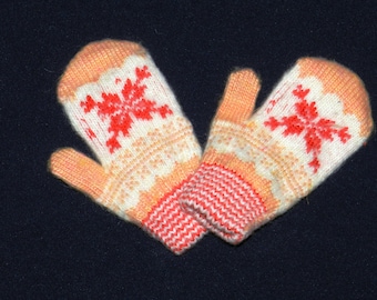 wool gloves, Mittens from angora wool, warm Mittens , knitted Mittens , children's mittens, wool mittens