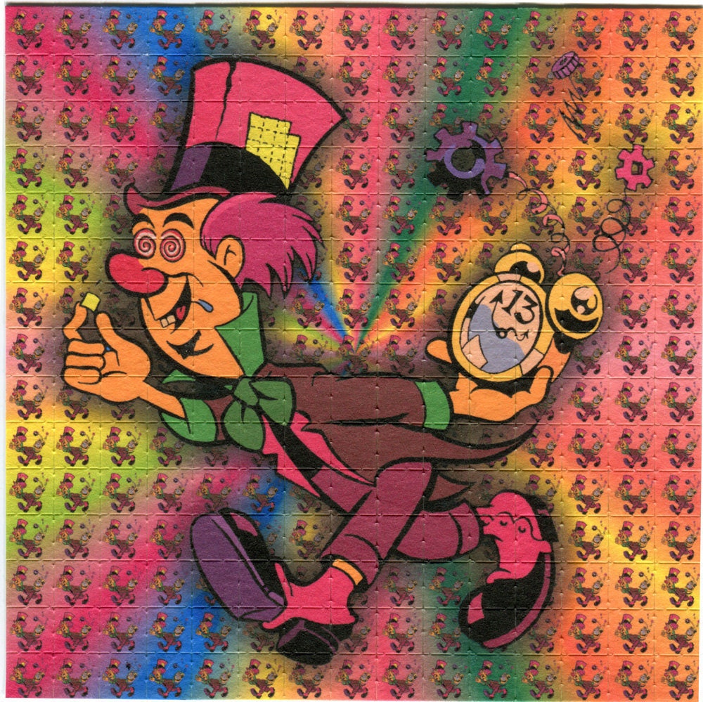 Psychedelic Blotter Art Print perforated sheet 225 hits Acid