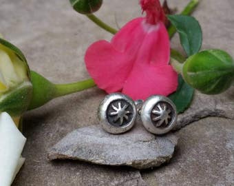 Silver stud earrings. Small silver earrings. Silver post earrings. Small star earrings. Sterling earrings. Southwestern earrings. Boho.
