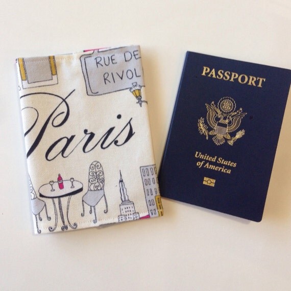 Paris Passport Cover International Travel by Serendipitytotemore