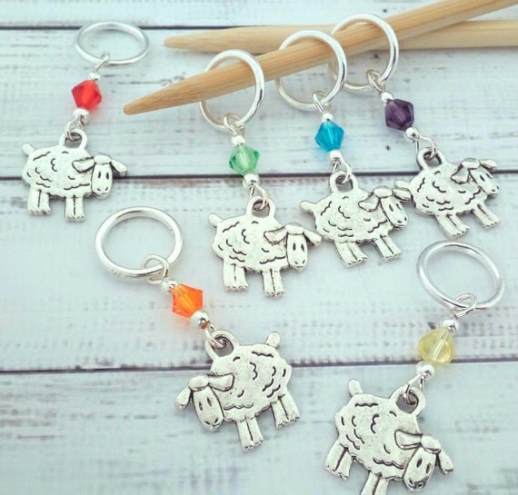 sheep Stitch markers knitting crochet Flock of Sheep