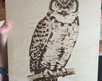 Wildlife Woodburning // Gifts for Her // Gifts for Him