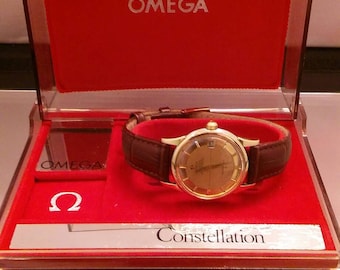 Vintage Omega Constellation Presentation Watch Box. *RARE*.Watch Box Only. Free Insured Shipping!