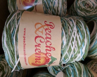 Peaches and cream 14 oz cotton yarn cone in ivy league (discontinued color)