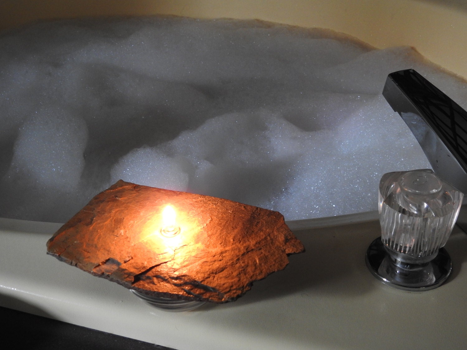 Rock candle Candle Rock homemade candle by SmokyMountainHomeNec