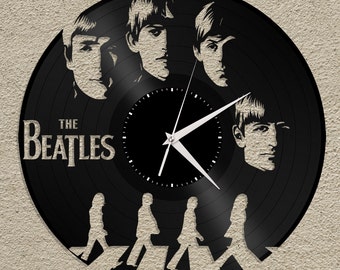 Beatles Clock, The Beatles, Abbey Road, Beatles Wall Decor, Beatles Art, The Beatles Clock, Music Lover Gift, Gift For Him, Beatles Vinyl