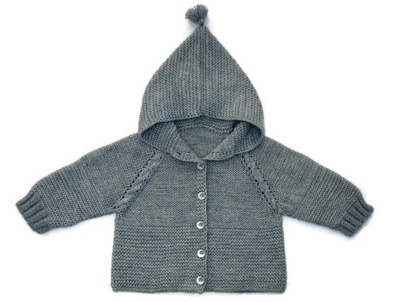 Baby hooded sweater knit baby sweater knit baby coat knit baby