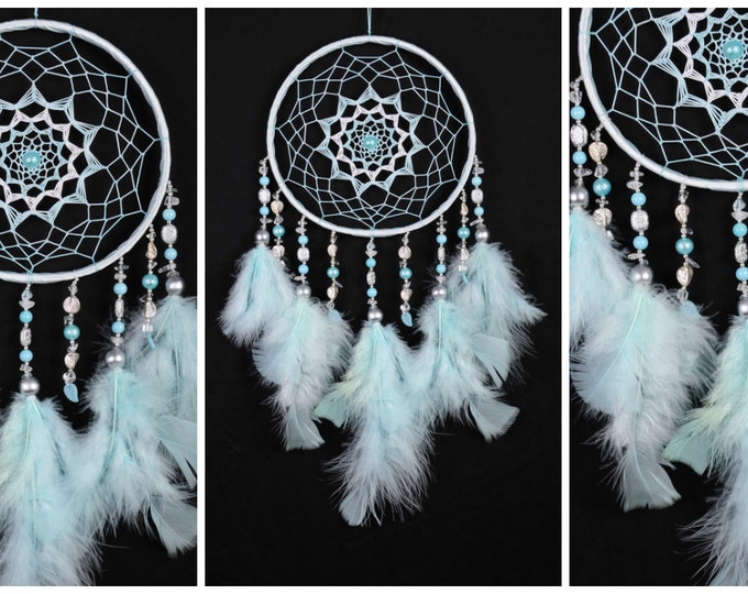 Dreamcatcher Mint Dream Catcher Dreamcatcher New Dream сatcher gift idea dreamcatchers boho dreamcatcher wall handmade idea Christmas gift