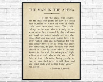 Gorgeous image regarding man in the arena free printable Obsessed image in man in the arena free printable