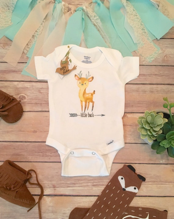 Little Buck Deer Onesie® Baby Boy Clothes Baby Shower Gift