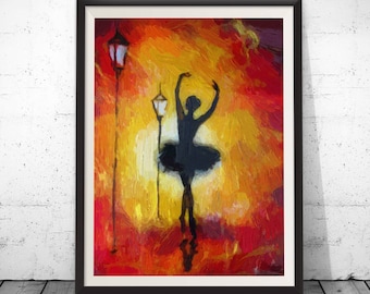 Oil print, oil painting print, fine art print, canvas oil print, ballerina art, degas paintings, ballerina painting, ballet arts, canvas art