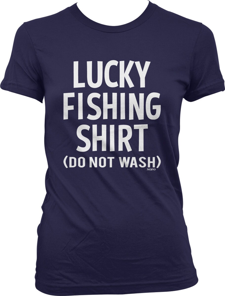 Lucky Fishing Shirt do not wash Juniors T-shirt NOFO_00638