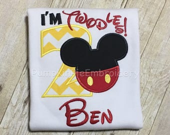 I'm Twodles Mickey Mouse/2nd Birthday/Boys