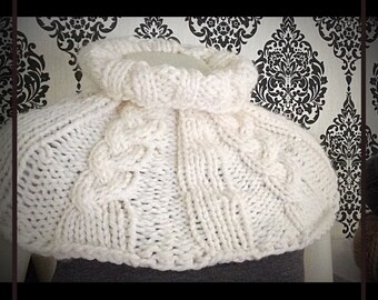 Cable Cowl. Neck warmer. Gift for her.