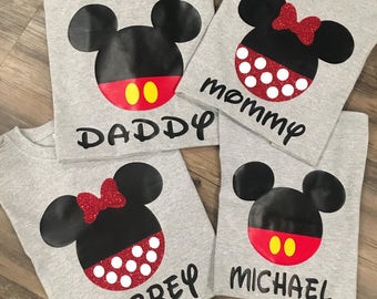 Disney Mickey Shirts, Family Disney Trip, Disney Vacation, Disney Birthday, Personalized Disney Shirt, Walt Disney World