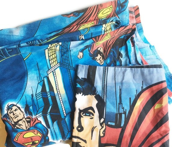 Vintage superman bettwäsche 90er jahre dc comics superman