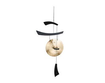 Emperor Gong-Black - Engraved Woodstock Wind chime