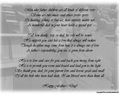 items similar to fathers day poem digital print