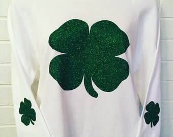 Ladies Shamrock Slouchy Sweatshirt