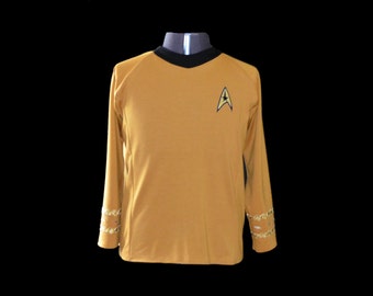 Star Trek TOS tunic Men's Top Custom Costume Replica Braiding