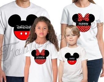 Mickey Mouse Birthday Shirt Add Name & Age Mickey Custom Birthday Party TShirt The Mouse 01