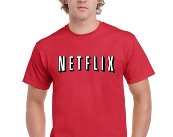 Netflix Movie Night T-Shirt Netflix and Chill Funny Humor T-Shirt Unisex