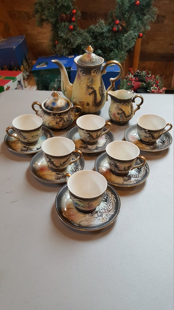 15pc Betsons dragonware tea set by CCAntiquesCo on Etsy