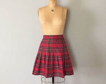 90s plaid mini skirt | schoolgirl skirt | pleated mini skirt