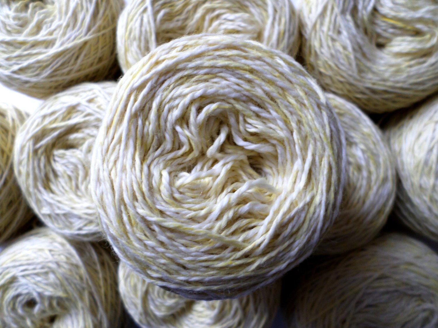 Naturally Dyed Yarn Yellow Variegated with Ochre by UniqueYarnsCo