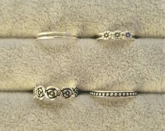 TOE RINGS, fine silver: 925 silver, hippie, Boho, freedom, serenity, gypsy, mermaid, summer, beach, freedom, yogi, body jewellery, sexy